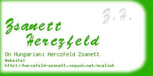 zsanett herczfeld business card